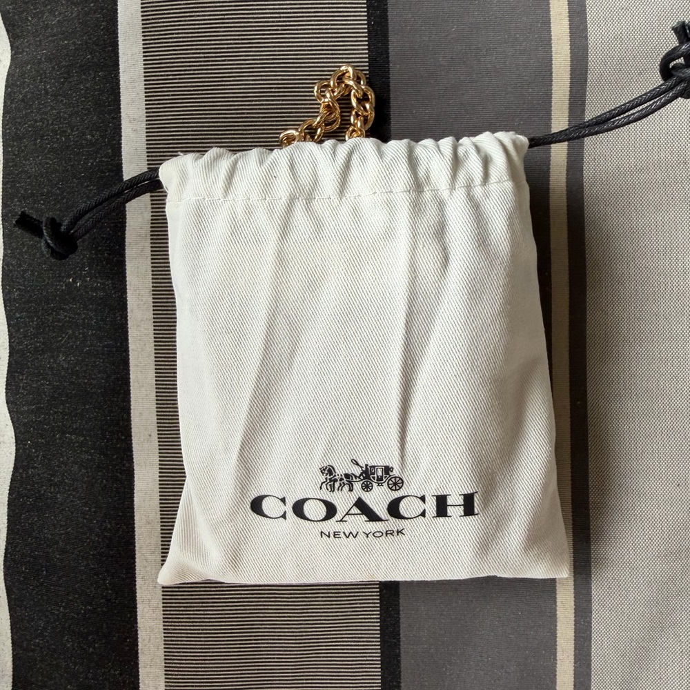 Coach Tan Leather Card Wallet - Picture 5 of 7